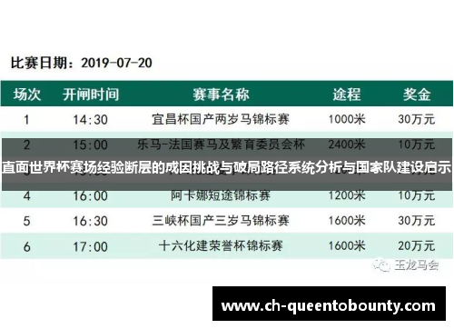 直面世界杯赛场经验断层的成因挑战与破局路径系统分析与国家队建设启示